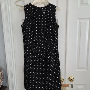 Chic Black Polka Dot Dress